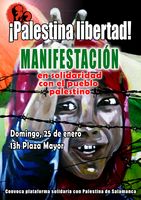 Mani solidaridad con Palestina 16-1-2009